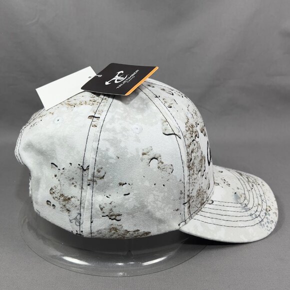 Cabelas Snapback Hat Cap White TrueTimber Camouflage Tundra Fishing Outdoor Mens - Picture 5 of 16